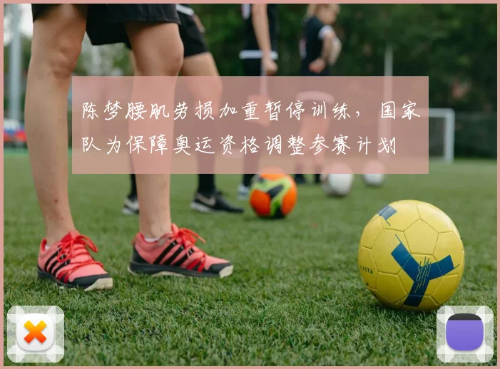 陈梦腰肌劳损加重暂停训练，国家队为保障奥运资格调整参赛计划